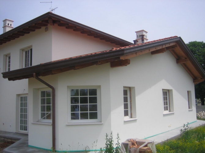 Villa con rivestimento a cappotto - Un tocco di colore 